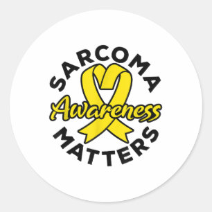 Sticker Rond Sarcome Sensibilisation S - Cancer du Sarcome
