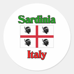 Sticker Rond Sardaigne Italie