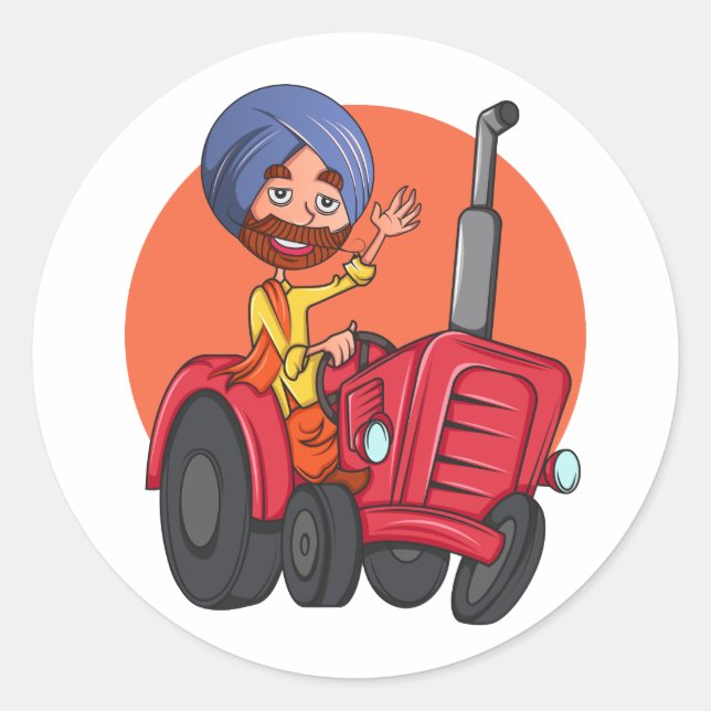 Sticker Rond Sardar Ji (Devant)