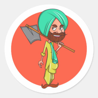 Sticker Rond Sardar Ji