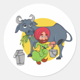 Sticker Rond Sardar Ji