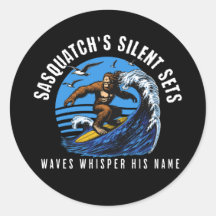 Sasquatch's Silent Sets Surfing Bigfoot Black