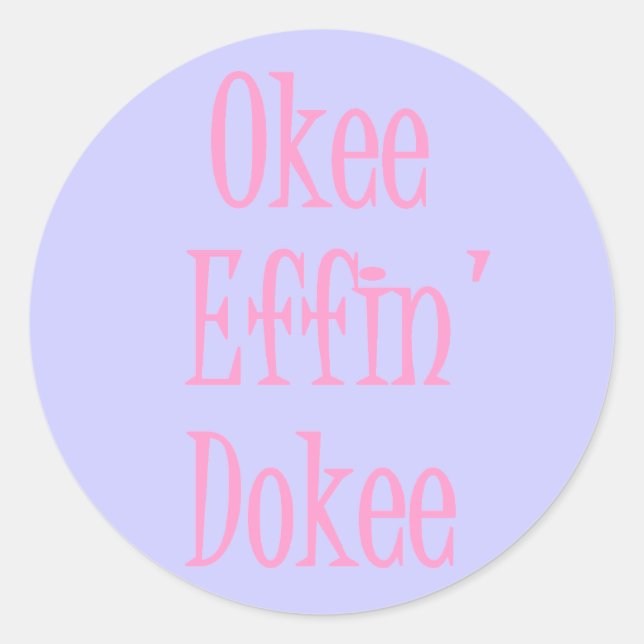 Sticker Rond Sassy Lady Funny Enveloppe Sceau (Devant)