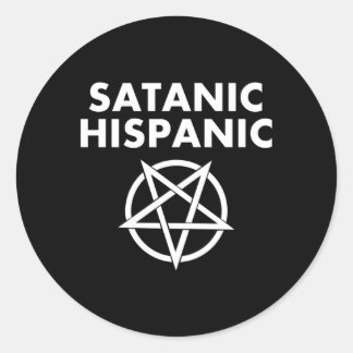 Sticker Rond Satanique hispanique mexicain diable Goth Punk
