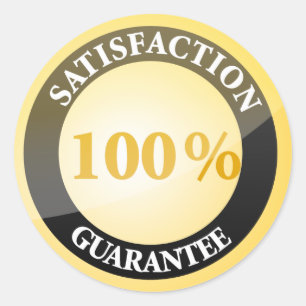 Sticker Rond Satisfaction 100% garantie