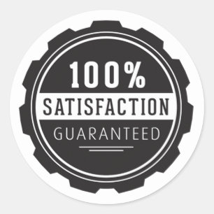 Sticker Rond Satisfaction garantie