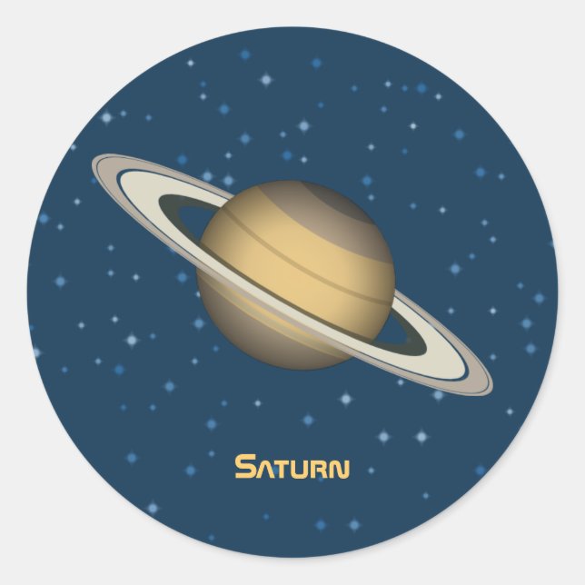 Sticker Rond Saturne (Devant)