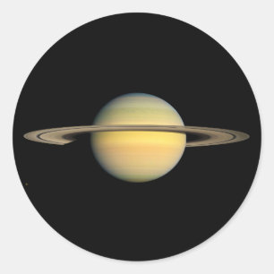 Sticker Rond Saturne pendant l'équinoxe