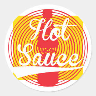 Sticker Rond Sauce chaude !