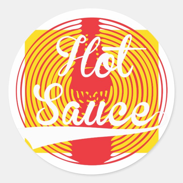 Sticker Rond Sauce chaude ! (Devant)