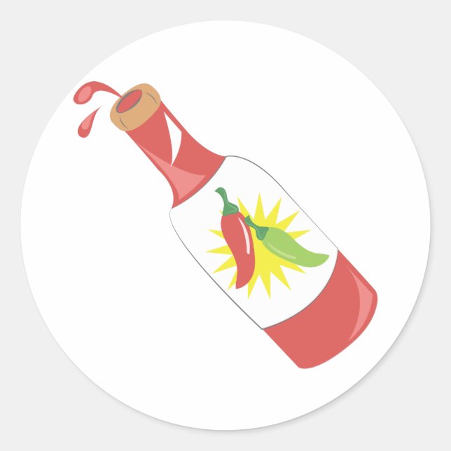 Sticker Rond Sauce chaude (Devant)