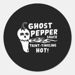 Sticker Rond Sauce de poivre fantôme teintant teinté chaud