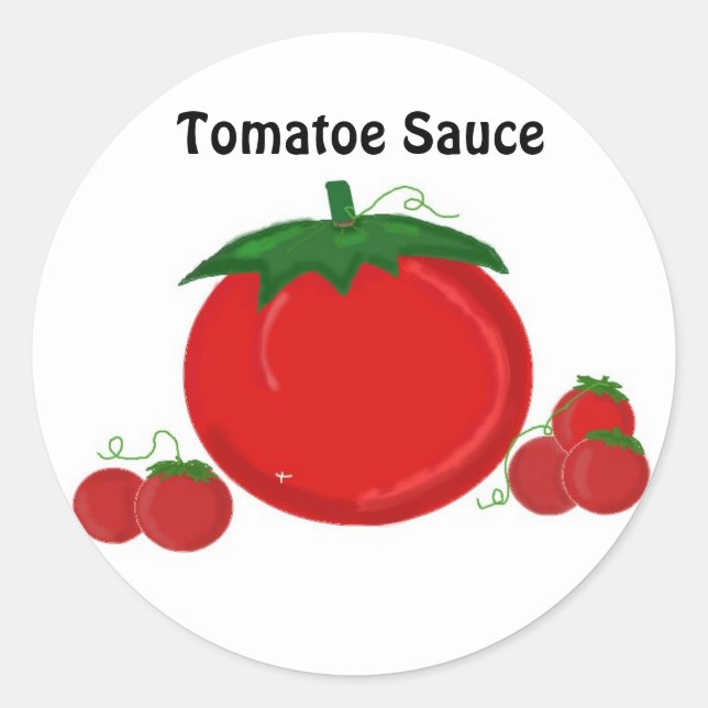Sticker Rond Sauce tomate (Devant)
