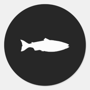 Sticker Rond Saumon