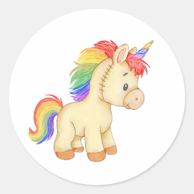 Sticker Rond Saupoudrer le monde de magie (Devant)