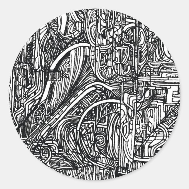 Sticker Rond saut de l'autocollant charlie (Devant)