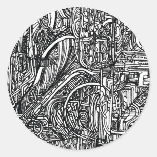 Sticker Rond saut de l'autocollant charlie