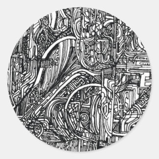 Sticker Rond saut de l'autocollant charlie