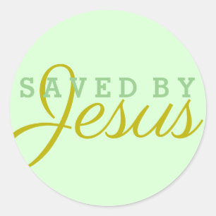 Sticker Rond Sauvé par Jésus