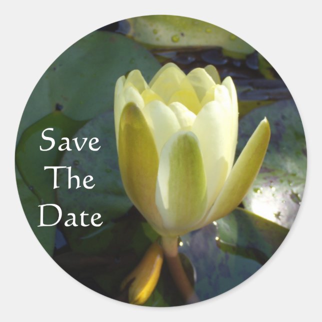 Sticker Rond Sauvegarder La Date (Devant)