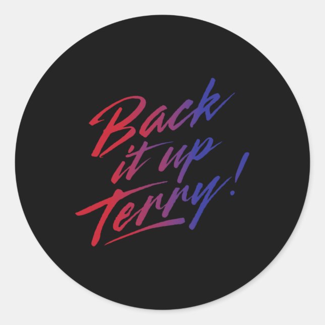 Sticker Rond Sauvegardez Terry ! 4 juillet (Devant)