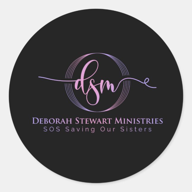 STICKER ROND SAUVER NOS SOEURS (Devant)