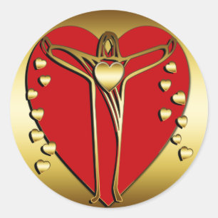 STICKER ROND SAUVEUR DES COEURS