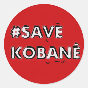 Sticker Rond Sauvez Kobani