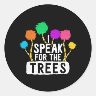 Sticker Rond Sauvez La Terre Parlez Pour Les Arbres Inspiration