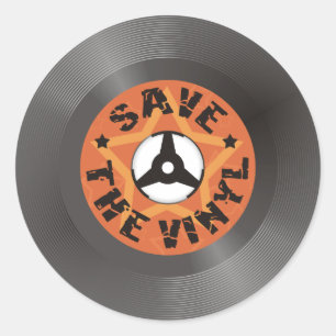 Sticker Rond Sauvez le vinyle