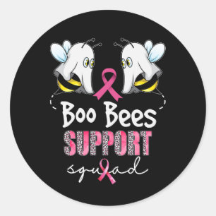 Sticker Rond Sauvez les abeilles Boo Soutien Squad Cancer du Se