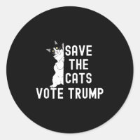 Sauvez les chats Votez Trump Drôle Humour politiqu