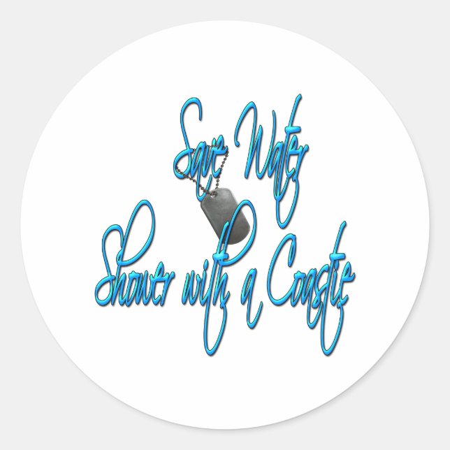 Sticker Rond savewatercoastie2 (Devant)