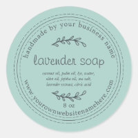 Savon de lavande à main rustique bleu