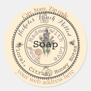 Sticker Rond savon personnalisable génial