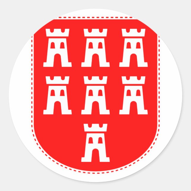 Sticker Rond Saxons transylvaniens (Devant)