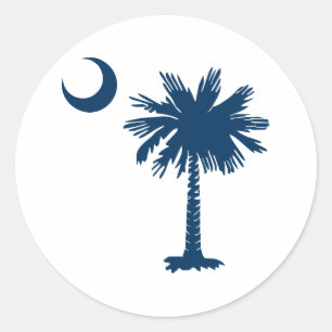 Sticker Rond SC Palmetto & Croissant