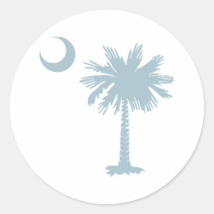 Sticker Rond SC Palmetto & Croissant (CB)