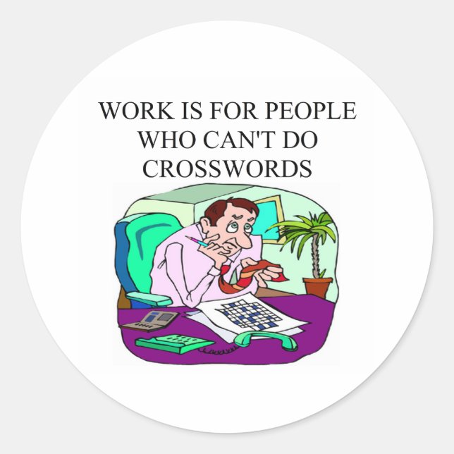 Sticker Rond scabre et jeu de mots conception (Devant)