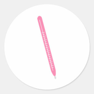 Sticker Rond scalpel chirurgical rose