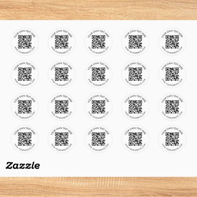 Sticker Rond Scannez-moi Code QR Publicité Commerciale (Créateur téléchargé)