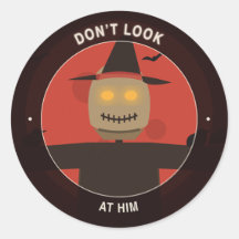 Scarecrow Lune de sang Cachet d'enveloppe Hallowee