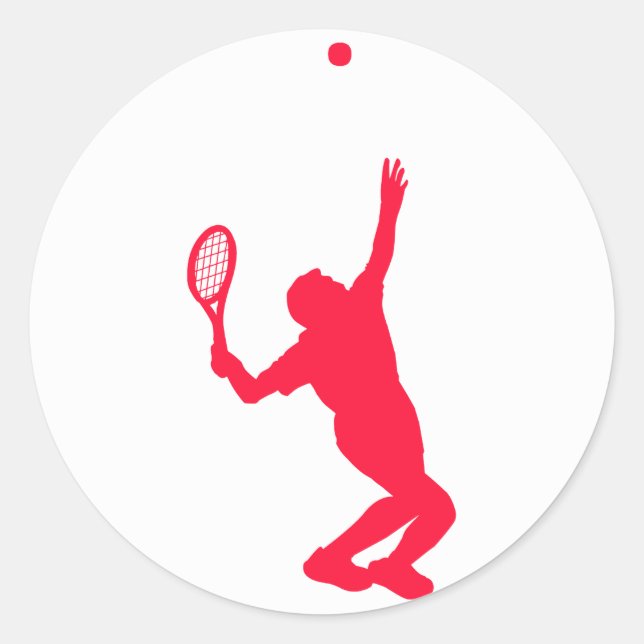 Sticker Rond Scarlet Red Tennis (Devant)