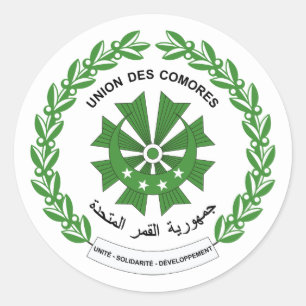 Sticker Rond Sceau comorien, Comores