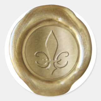 Sticker Rond Sceau de cire Faux - Or - SPADE