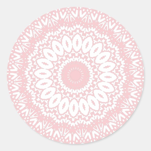 Sticker Rond Sceau de dentelle Chantilly (Devant)