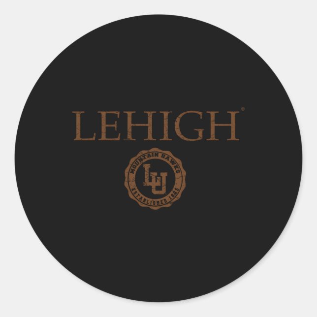 Sticker Rond Sceau de Hawks de Lehigh Mountain (Devant)