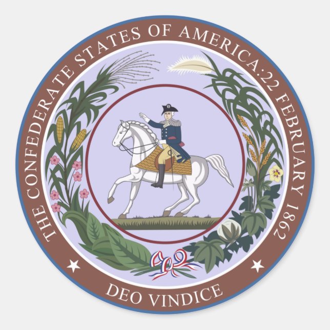 Sticker Rond Sceau de la Confédération (Devant)