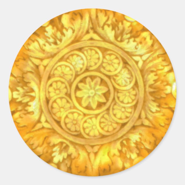 Sticker Rond Sceau de l'enveloppe de l'autocollant (Devant)