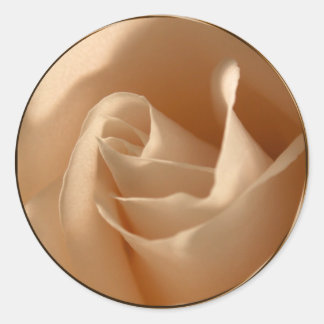 Sticker Rond Sceau de l'enveloppe de Mariage Rustique Cream Ros